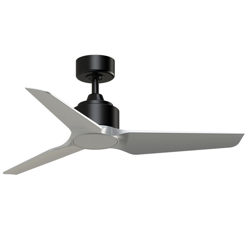Fanimation TriAire Custom 44in 3-Blade Smart Ceiling Fan | Black and Silver Composite | Indoor & Outdoor Wet Rated | Model FPD8514BLW-44SLW