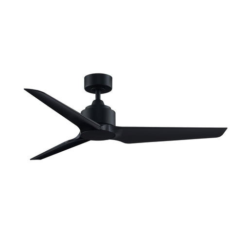 Fanimation TriAire Custom 52in Ceiling Fan | Modern Black and Black Composite Blades | Indoor & Outdoor Wet Rated | Model FPD8514BLW-52BLW