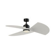 Fanimation TriAire Custom 52in 1-Light Ceiling Fan | Matte Black and Opal Frosted Glass | Porch & Patio | Model FPD8514BLW-52PMWW-LK