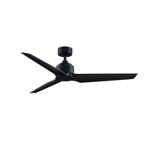 Fanimation TriAire Custom 56in Smart Ceiling Fan | Modern Black and Black Composite Blades | Indoor & Outdoor Wet Rated | Model FPD8514BLW-56BLW