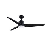 Fanimation TriAire Custom 56in 1-Light Smart Ceiling Fan | Black with Opal Frosted Glass | Indoor & Outdoor Wet Rated | Model FPD8514BLW-56BLW-LK