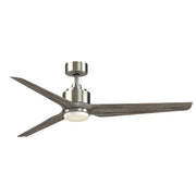Fanimation TriAire Custom 60in 1-Light Ceiling Fan | Modern Brushed Nickel and Weathered Wood Composite Blades | Covered | Model FPD8514BN-60WEW-LK