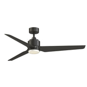 Fanimation TriAire Custom 60in 1-Light Ceiling Fan | Marine Grade Dark Bronze and Opal Frosted Glass | Covered Patio | Model FPD8514DZM-60DZW-LK