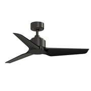 Fanimation TriAire Custom 44in Ceiling Fan | Marine Grade Dark Bronze and Black Blades | Covered Patio & Porch | Model FPD8514DZW-44BLW