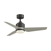 Fanimation TriAire Custom 44in 1-Light Ceiling Fan | Modern Dark Bronze and Opal Frosted Glass | Indoor & Outdoor Wet | Model FPD8514DZW-44BNW-LK