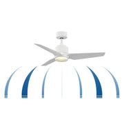 Fanimation TriAire Custom 44in 1-Light Ceiling Fan | Modern Dark Bronze and Opal Frosted Glass | Indoor & Outdoor Wet | Model FPD8514DZW-44DWAW-12LK
