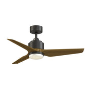 Fanimation TriAire Custom 44in 1-Light Ceiling Fan | Dark Bronze and Koa Composite Blades | Indoor & Outdoor Wet Rated | Model FPD8514DZW-44KW-LK