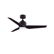 Fanimation TriAire Custom 48in 3-Blade Ceiling Fan with LED Light | Dark Bronze with Dark Walnut Composite Blades | Wet | Model FPD8514DZW-48DWAW-LK