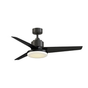 Fanimation TriAire Custom 52in 1-Light Ceiling Fan | Dark Bronze and Black Composite Blades | Living Room & Covered | Model FPD8514DZW-52BLW-12LK