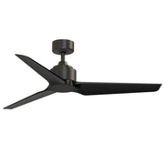 Fanimation TriAire Custom 52in 3-Blade Ceiling Fan | Dark Bronze with Black Composite Blades | Wet Rated Indoor & Outdoor | Model FPD8514DZW-52BLW