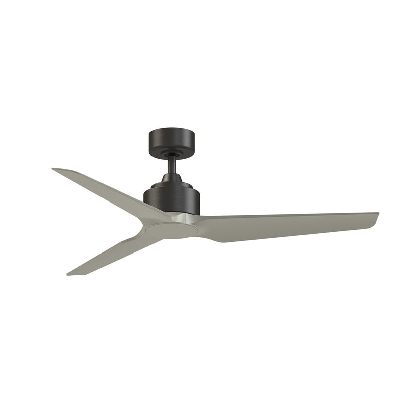 Fanimation TriAire Custom 52in Ceiling Fan | Dark Bronze and Brushed Nickel Composite Blades | Living Room & Covered Patio | Model FPD8514DZW-52BNW