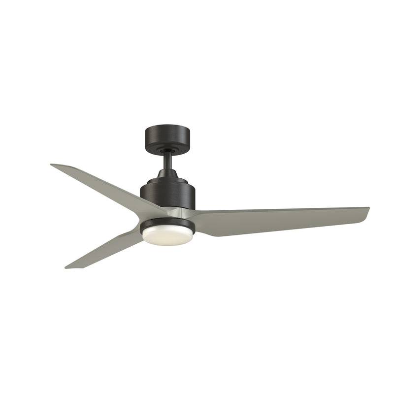 Fanimation TriAire Custom 52in 1-Light Ceiling Fan | Modern Dark Bronze and Brushed Nickel Composite Blades | Indoor | Model FPD8514DZW-52BNW-LK