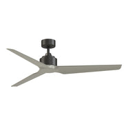 Fanimation TriAire Custom 60in 3-Blade Smart Ceiling Fan | Dark Bronze and Brushed Nickel Composite Blades | Indoor | Model FPD8514DZW-60BNW