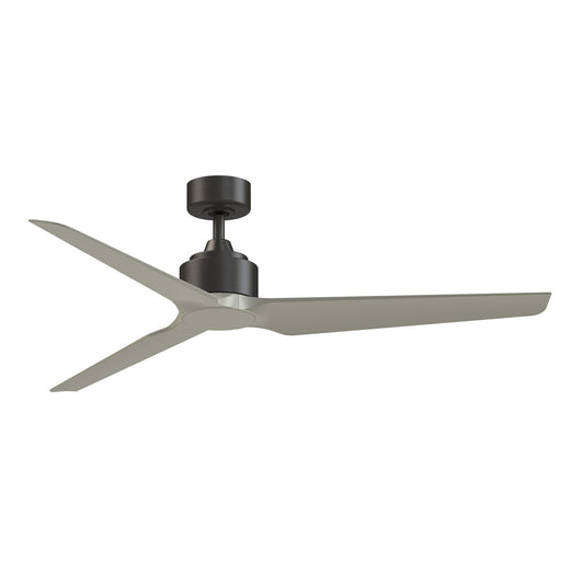 Fanimation TriAire Custom 60in 3-Blade Smart Ceiling Fan | Dark Bronze and Brushed Nickel Composite Blades | Indoor | Model FPD8514DZW-60BNW
