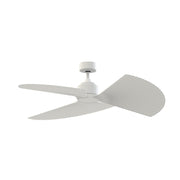 Fanimation TriAire Custom 52in 3-Blade Smart Ceiling Fan | Matte White and Matte White Composite | Indoor & Outdoor Wet | Model FPD8514MWW-52PMWW