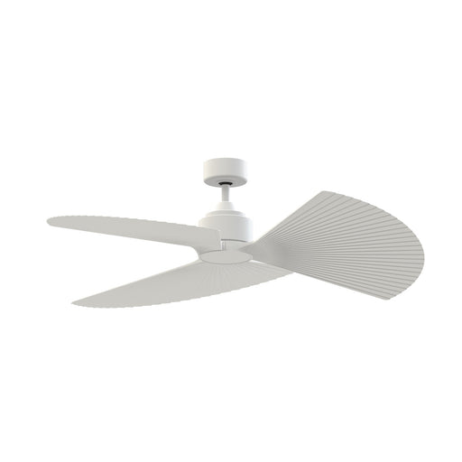 Fanimation TriAire Custom 52in 3-Blade Smart Ceiling Fan | Matte White and Matte White Composite | Indoor & Outdoor Wet | Model FPD8514MWW-52PMWW