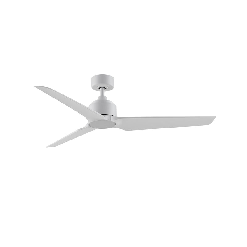 Fanimation TriAire Custom 56in 3-Blade Ceiling Fan | Matte White and Matte White Composite | Living Room & Covered Patio | Model FPD8514MWW-56MWW