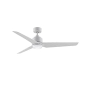 Fanimation TriAire Custom 56in 1-Light Smart Ceiling Fan | Matte White and Opal Frosted Glass | Patio & Porch | Model FPD8514MWW-56MWW-LK