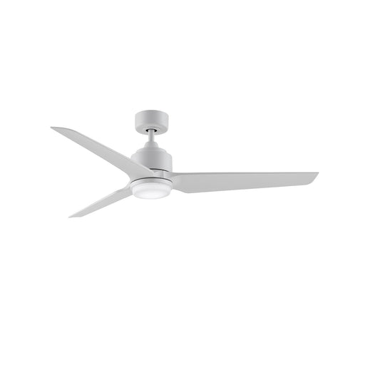 Fanimation TriAire Custom 56in 1-Light Smart Ceiling Fan | Matte White and Opal Frosted Glass | Patio & Porch | Model FPD8514MWW-56MWW-LK