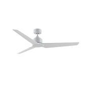 Fanimation TriAire Custom 60in 3-Blade Smart Ceiling Fan | Modern Matte White and Matte White Composite Blades | Living Room | Model FPD8514MWW-60MWW