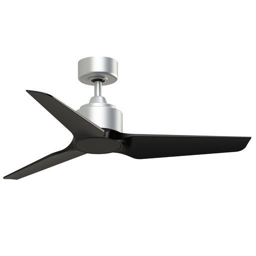 Fanimation TriAire Custom 44in 3-Blade Smart Ceiling Fan | Silver and Black Composite | Indoor & Outdoor Wet Rated | Model FPD8514SLW-44BLW