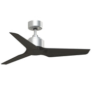 Fanimation TriAire Custom 44in Smart Ceiling Fan | Silver and Dark Walnut Composite Blades | Indoor & Outdoor Wet Rated | Model FPD8514SLW-44DWAW
