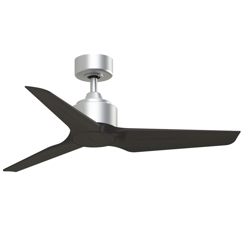 Fanimation TriAire Custom 44in Smart Ceiling Fan | Silver and Dark Walnut Composite Blades | Indoor & Outdoor Wet Rated | Model FPD8514SLW-44DWAW