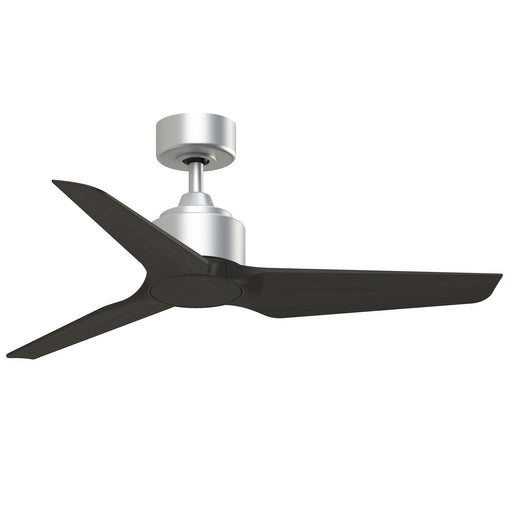 Fanimation TriAire Custom 44in Smart Ceiling Fan | Silver and Dark Walnut Composite Blades | Indoor & Outdoor Wet Rated | Model FPD8514SLW-44DWAW