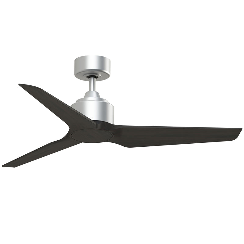 Fanimation TriAire Custom 48in Smart Ceiling Fan | Silver and Dark Walnut Composite Blades | Indoor & Outdoor Wet Rated | Model FPD8514SLW-48DWAW