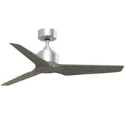 Fanimation TriAire Custom 48in Ceiling Fan | Silver and Weathered Wood | Covered Patio & Living Room | 44 x 44 x 12.92 in | Model FPD8514SLW-48WEW