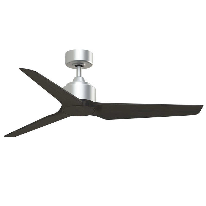 Fanimation TriAire Custom 52in Ceiling Fan | Silver and Dark Walnut Composite Blades | Indoor & Outdoor Wet Rated | Model FPD8514SLW-52DWAW