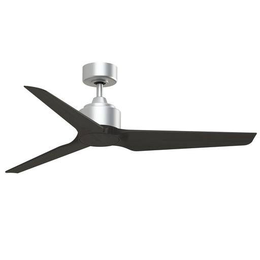 Fanimation TriAire Custom 52in Ceiling Fan | Silver and Dark Walnut Composite Blades | Indoor & Outdoor Wet Rated | Model FPD8514SLW-52DWAW