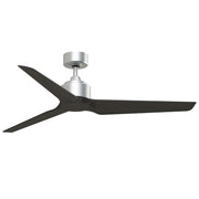 Fanimation TriAire Custom 56in 3-Blade Ceiling Fan | Silver and Dark Walnut Composite | Wet Rated Indoor & Outdoor | Model FPD8514SLW-56DWAW