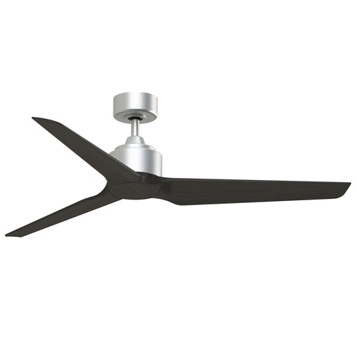 Fanimation TriAire Custom 56in 3-Blade Ceiling Fan | Silver and Dark Walnut Composite | Wet Rated Indoor & Outdoor | Model FPD8514SLW-56DWAW