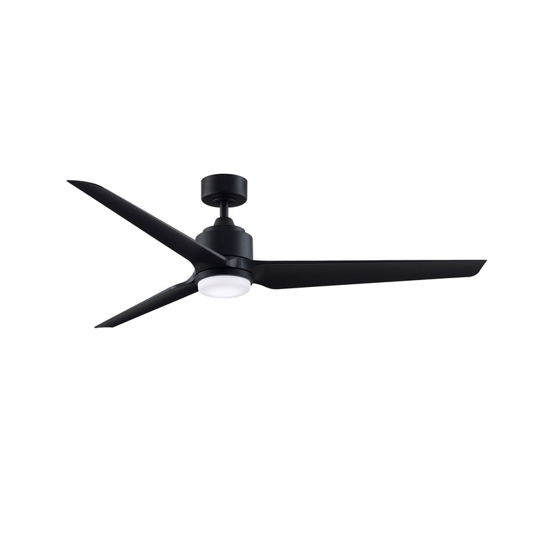 Fanimation TriAire Custom 72in 3-Blade Ceiling Fan | Marine Grade Black Composite Blades | Indoor & Outdoor Wet Rated | Model FPD8515BLM-72BLW