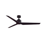 Fanimation TriAire Custom 64in Ceiling Fan | Dark Bronze and Dark Walnut Composite Blades | Indoor & Outdoor Wet Rated | Model FPD8515DZW-64DWAW