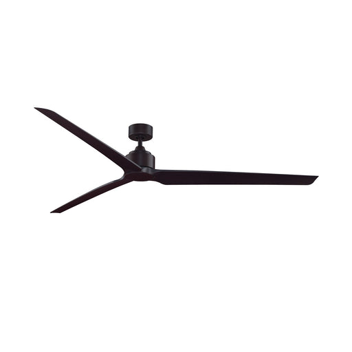 Fanimation TriAire Custom 84in 3-Blade Ceiling Fan | Modern Dark Bronze and Dark Walnut Composite Blades | Covered Patio | Model FPD8515DZW-84DWAW