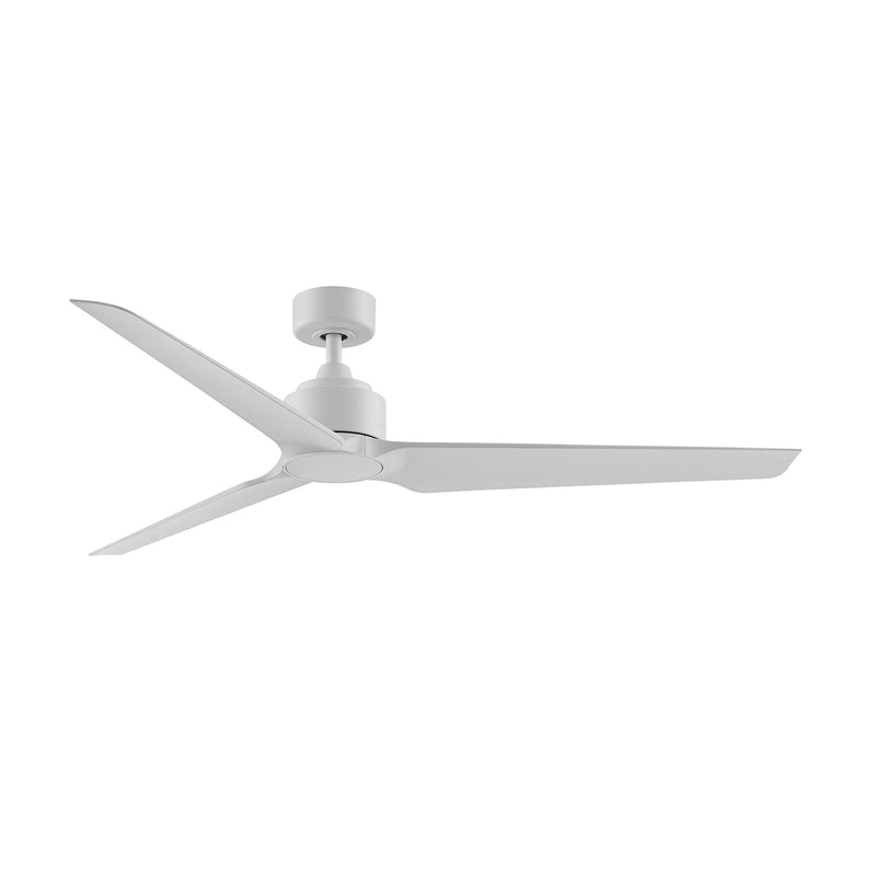 Fanimation TriAire Custom 64in Marine Grade Wet Rated Smart Ceiling Fan | Matte White Composite Blades | Indoor & Outdoor | Model FPD8515MWM-64MWW