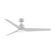 Fanimation TriAire Custom 64in Marine Grade Wet Rated Smart Ceiling Fan | Matte White Composite Blades | Indoor & Outdoor | Model FPD8515MWM-64MWW