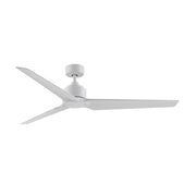 Fanimation TriAire Custom 72in Marine Grade Wet Rated Smart Ceiling Fan with LED Light Kit | Matte White Composite Blades | Model FPD8515MWM-72MWW-LK