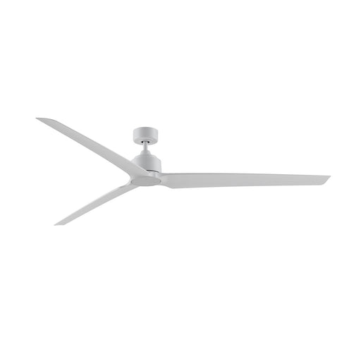 Fanimation TriAire Custom 84in 3-Blade Smart Ceiling Fan | Matte White Composite Blades | Wet Rated Patio & Covered Porch | Model FPD8515MWW-84MWW