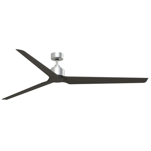 Fanimation TriAire Custom 84in 3-Blade Smart Ceiling Fan | Silver and Dark Walnut Composite | Patios & Great Rooms | Model FPD8515SLW-84DWAW