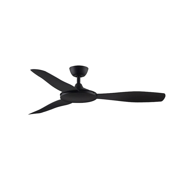 Fanimation GlideAire 52in 3-Blade Smart Ceiling Fan | Black Composite Blades | Covered Patio & Bedroom | 52 x 52 x 10 in | Model FPD8520BL