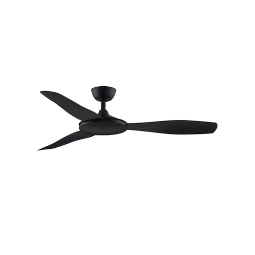 Fanimation GlideAire 52in 3-Blade Smart Ceiling Fan | Black Composite Blades | Covered Patio & Bedroom | 52 x 52 x 10 in | Model FPD8520BL
