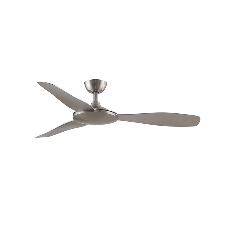 Fanimation GlideAire 52in 3-Blade Ceiling Fan | Brushed Nickel Composite | Covered Patio & Bedroom | 52 x 52 x 10 in | Model FPD8520BNBN