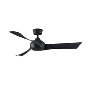 Fanimation Wrap Custom 52in Smart Ceiling Fan | Black and Black Blades | Covered Patio & Bedroom | 52 x 52 x 12.46 in | Model FPD8530BL-52BL