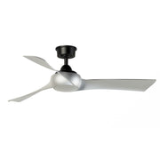 Fanimation Wrap Custom 52in Smart Ceiling Fan | Black and Brushed Nickel Composite Blades | Covered Patio & Bedroom | Model FPD8530BL-52BN