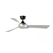 Fanimation Wrap Custom 56in 3-Blade Smart Ceiling Fan | Modern Black and Brushed Nickel Composite Blades | Covered Patio | Model FPD8530BL-56BN
