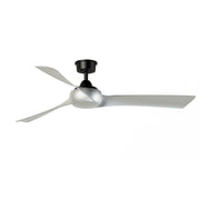 Fanimation Wrap Custom 60in 3-Blade Smart Ceiling Fan | Modern Black and Brushed Nickel Composite Blades | Covered Patio | Model FPD8530BL-60BN