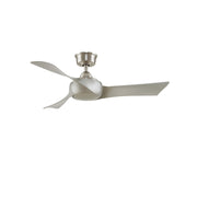 Fanimation Wrap Custom 44in Smart Ceiling Fan | Brushed Nickel and Brushed Nickel Composite Blades | Covered Patio & Bedroom | Model FPD8530BN-44BN